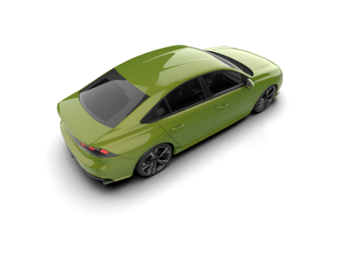 Araba beyaz arka planda izole edilmiş. 3d oluşturma.