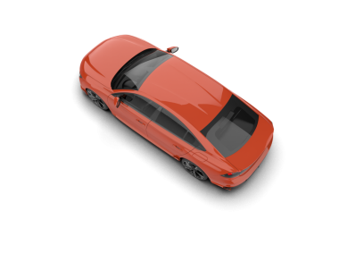 Araba beyaz zemin üzerine