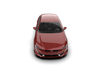 Beyaz arka planda kırmızı araba. 3 Boyutlu Hazırlama