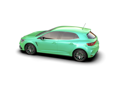 Beyaz arka planda bir araba. Beyaz arkaplandaki araba.