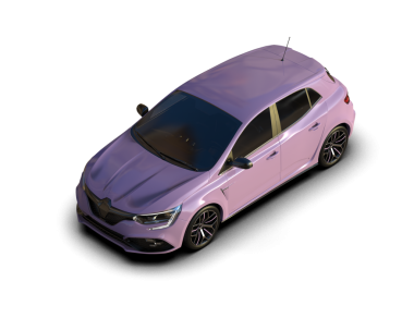 Koyu renk arka planda pembe bir cipin 3 boyutlu resmi..