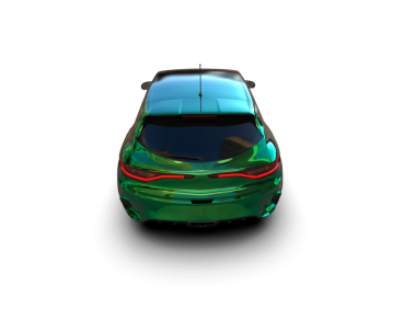 modern araba siyah arkaplanda izole edildi. 3D görüntüleme.