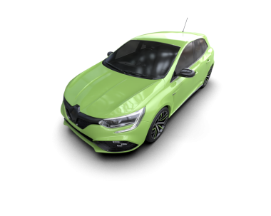 yeşil modern elektrikli araba