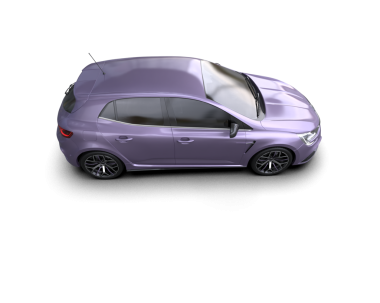 Gri arka planda pembe lüks araba..