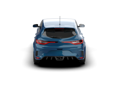 Modern araba arka planda izole edilmiş. 3D görüntüleme - illüstrasyon