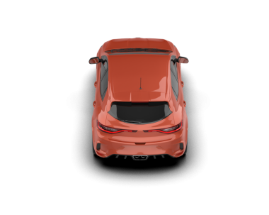 Arka planda modern bir araba. 3d oluşturma