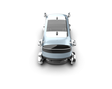 araba siyah arkaplanda izole edildi.