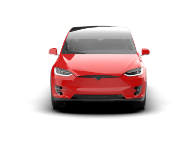 Beyaz arka planda izole edilmiş elektrikli araç. 3d illüstrasyon.