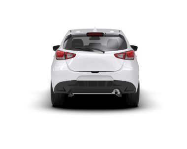 Beyaz arkası boş, beyaz arka planı olan bir araba. 3d oluşturma