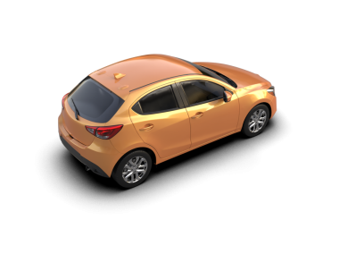 beyaz arka planda modern araba 3 boyutlu görüntüleme