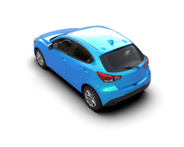 modern araba beyaz arka planda 3 boyutlu görüntüleme