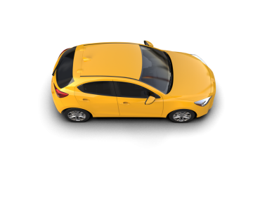 Modern şehir arabası 3D illüstrasyon