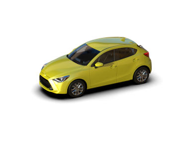 Gerçekçi bir araba. Beyaz arka planda izole edilmiş. 3 boyutlu illüstrasyon. 3 boyutlu model