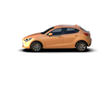 Beyaz arka planda bir araba. 3D görüntüleme - 3d illüstrasyon