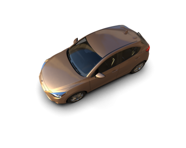 Beyaz arkaplandaki araba