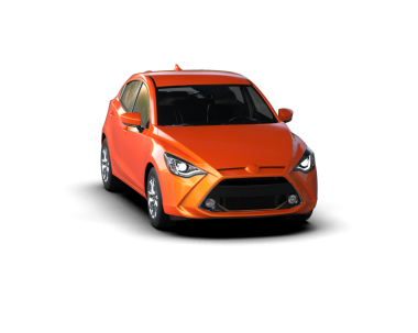 Modern araba arka planda izole edilmiş. 3D görüntüleme - illüstrasyon