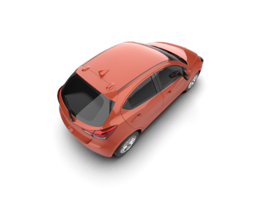 kırpma yolu ve gölge ile beyaz arkaplanda izole araba