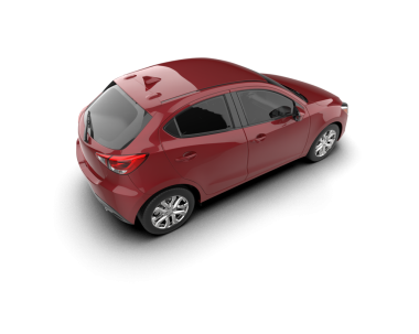 Bir arabanın 3 boyutlu çizimi