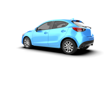 modern otomobil kırpma yolu ile izole edildi.