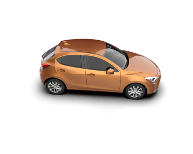 Modern araba. 3d oluşturma