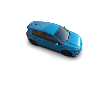 Arkadaki araba. 3 Boyutlu Hazırlama