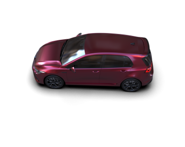 Siyah stüdyo ortamında izole edilmiş 3 boyutlu markasız bir SUV.