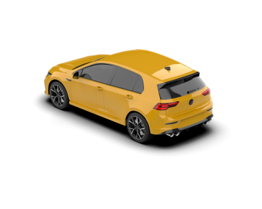 Modern araba beyaz arka planda izole edilmiş. 3d illüstrasyon