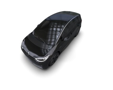 Modern siyah araba beyaz arka planda izole edilmiş. 3 Boyutlu Hazırlama