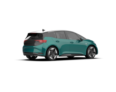 Gerçekçi bir SUV arabası. Arkadan bak. 3D görüntüleme - illüstrasyon