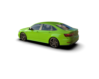 yeşil spor araba beyaz arkaplan üzerinde izole