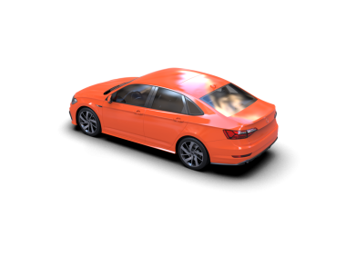 Kırmızı modern araba. 3 Boyutlu Hazırlama