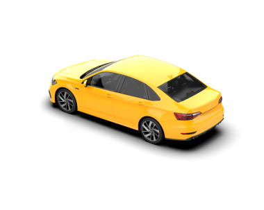 Gerçekçi bir araba. 3d oluşturma