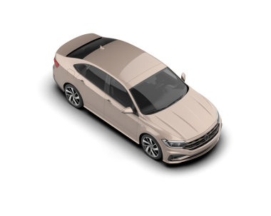 Beyaz arka planda bir araba. 3d illüstrasyon