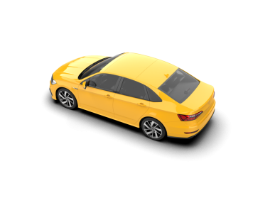 Modern araba beyaz arka planda izole edilmiş. 3d illüstrasyon.