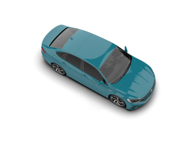 Yüksek hızlı araç beyaz arkaplanda izole edildi.