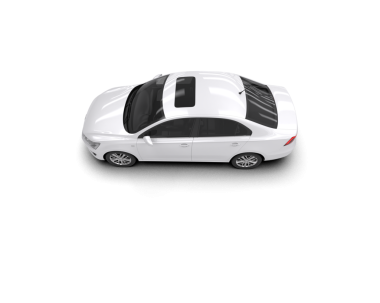 Modern araba arka planda izole edilmiş. 3d illüstrasyon