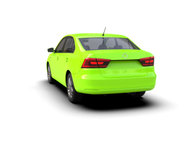 beyaz arkaplanda izole edilmiş araba 3 boyutlu görüntüleme