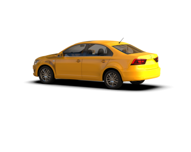 modern araba beyaz arkaplanda izole edilmiş 3 boyutlu görüntüleme