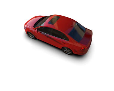 Siyah arkaplanda kırmızı araba