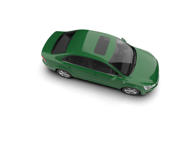 araba beyaz arkaplanda izole edildi