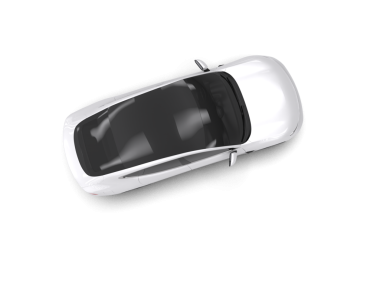 Siyah arka planda bir araba. 3d illüstrasyon.