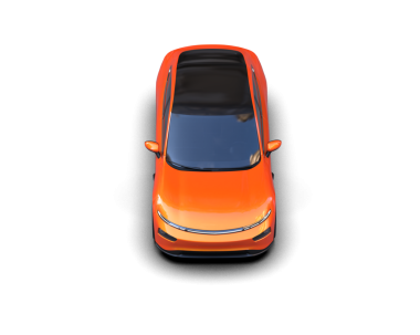 modern turuncu spor araba 3 boyutlu.
