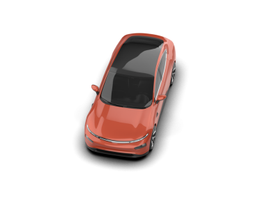 Kırmızı spor araba. 3 Boyutlu Hazırlama.