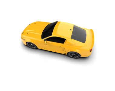 Gerçekçi araba beyaz üzerine izole