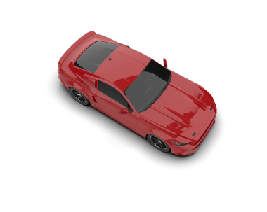 Araç 3-D modeli beyaz arka planda izole edilmiş. 3d oluşturma.