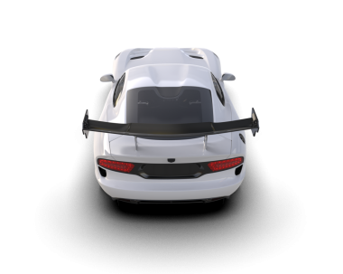 Arka planda izole edilmiş modern lüks araba. 3D görüntüleme - illüstrasyon