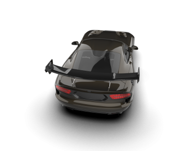 Beyaz arka planda izole edilmiş modern elektrikli araba. 3d oluşturma