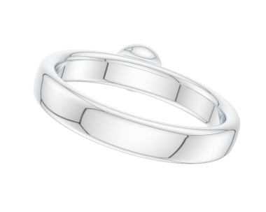 Alyans beyaz arkaplanda izole edildi. 3 d illüstrasyon