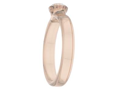 Beyaz arka planda izole edilmiş 3 boyutlu beyaz altın yüzük.