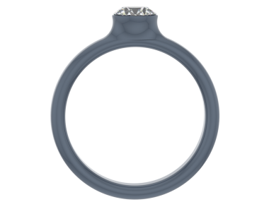 Gümüş bileklikli yüzük. Moda mücevher aksesuarı. 3 boyutlu resimleme.